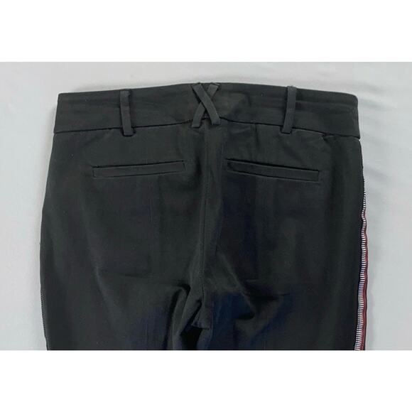 Anthropologie The Essential Slim Stretch Chino Pants. Black, Tux Stripes. Size 0 - Picture 5 of 5